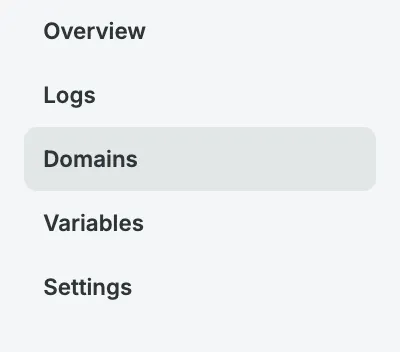 An Headless Platform environment details and the Add domain button